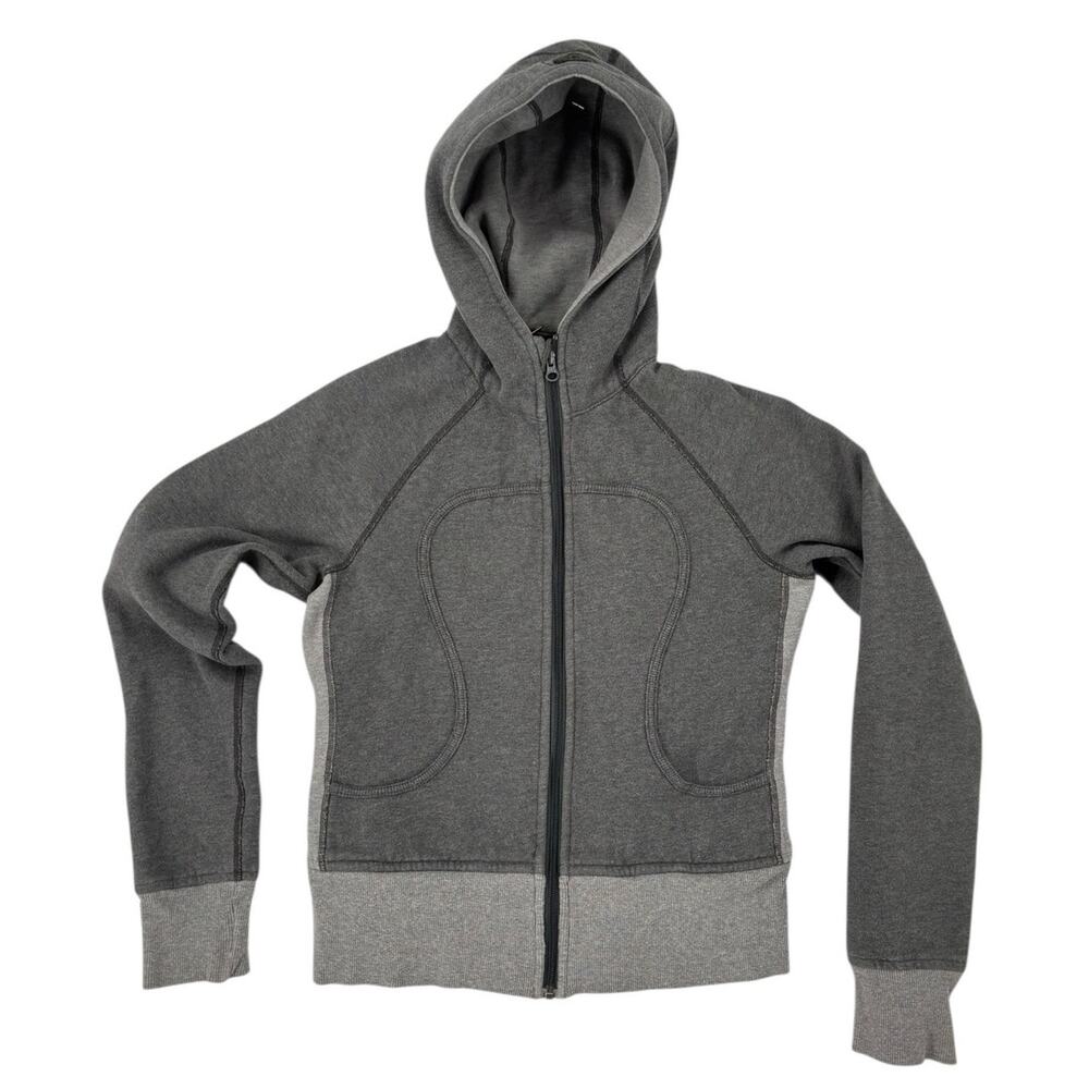 Lululemon Scuba Hoodie Womens Small Heathered Gray Athleisure Sport Yoga